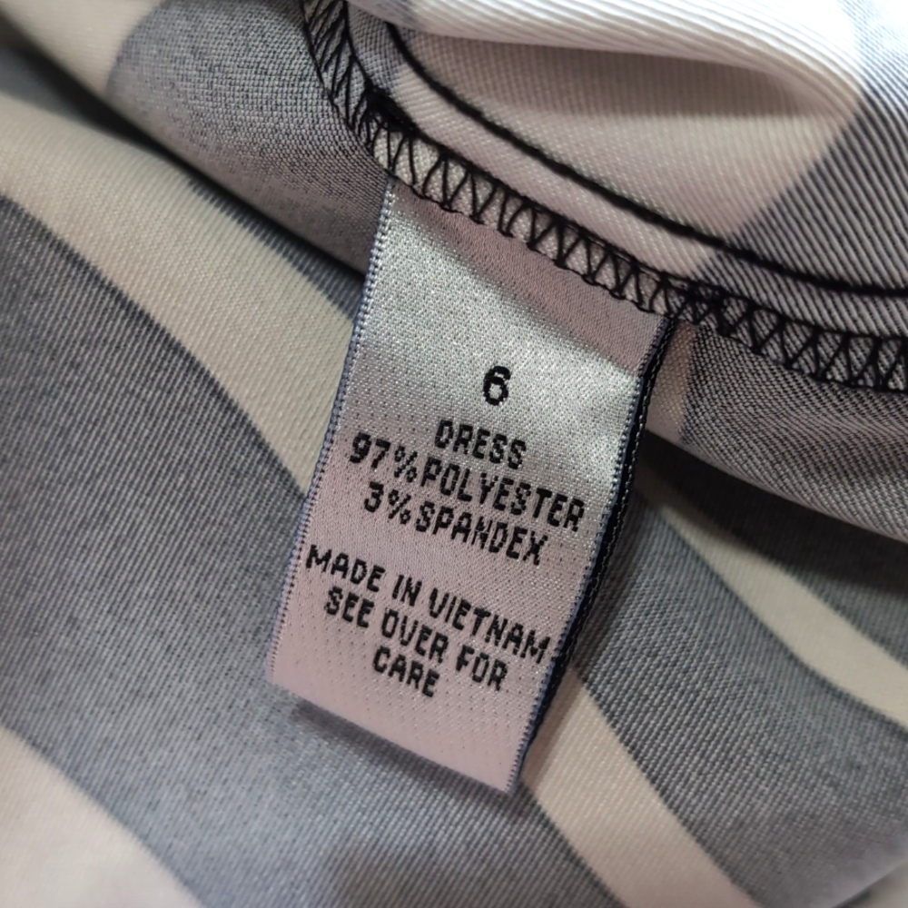 Y2K Alyx Limited Satin Zebra Print Black & Tan Shift Cocktail Dress Size 6 - Picture 8 of 12